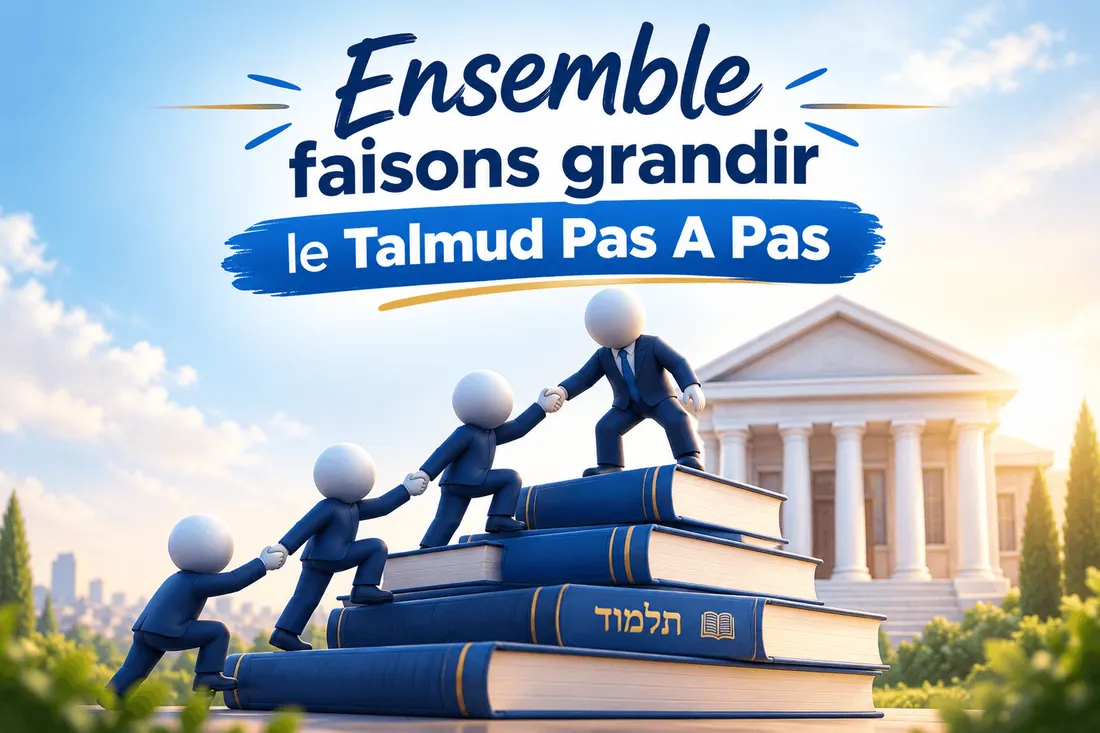 Ensemble, faisons grandir le Talmud Pas à Pas